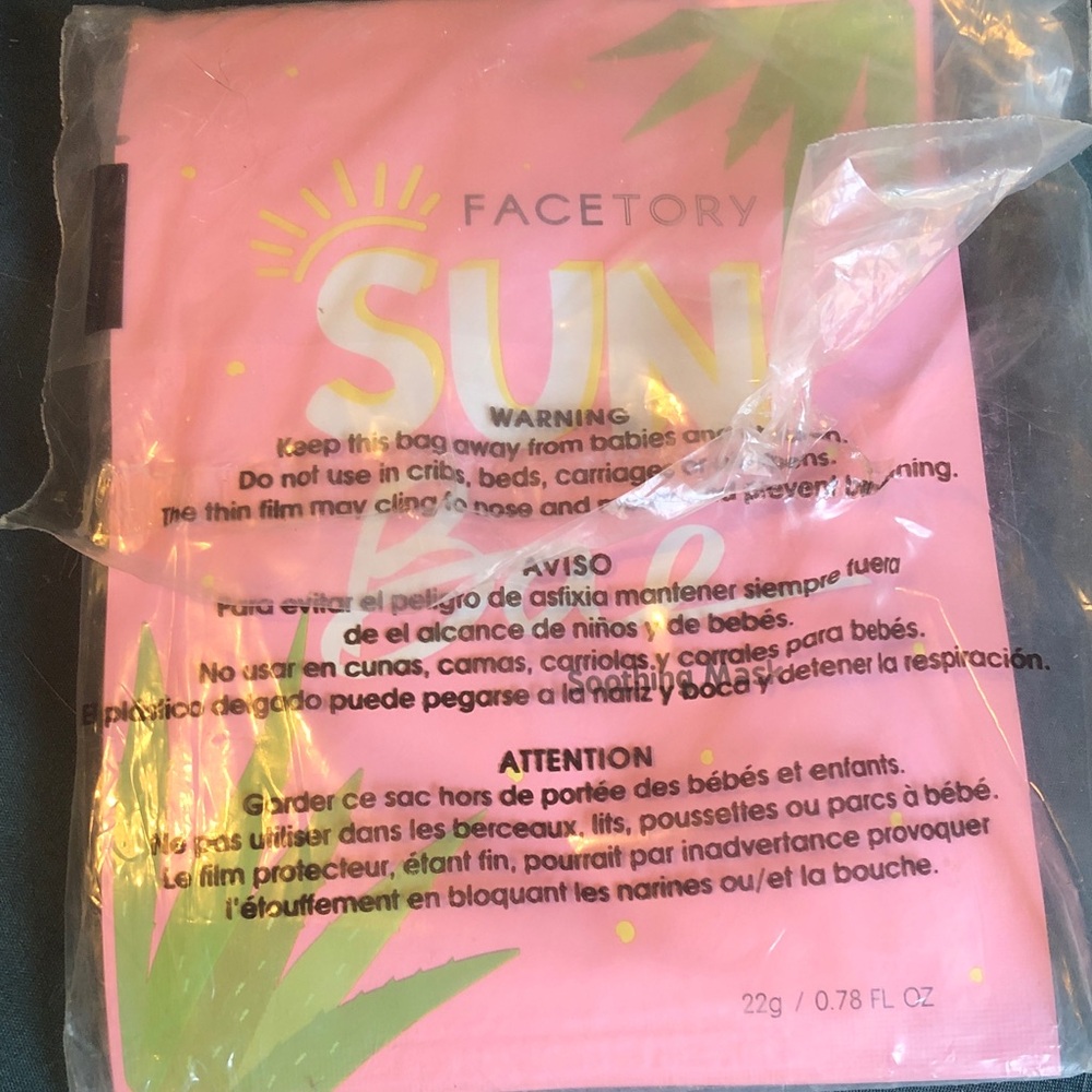 Pink Facetory Sun Sheet Mask